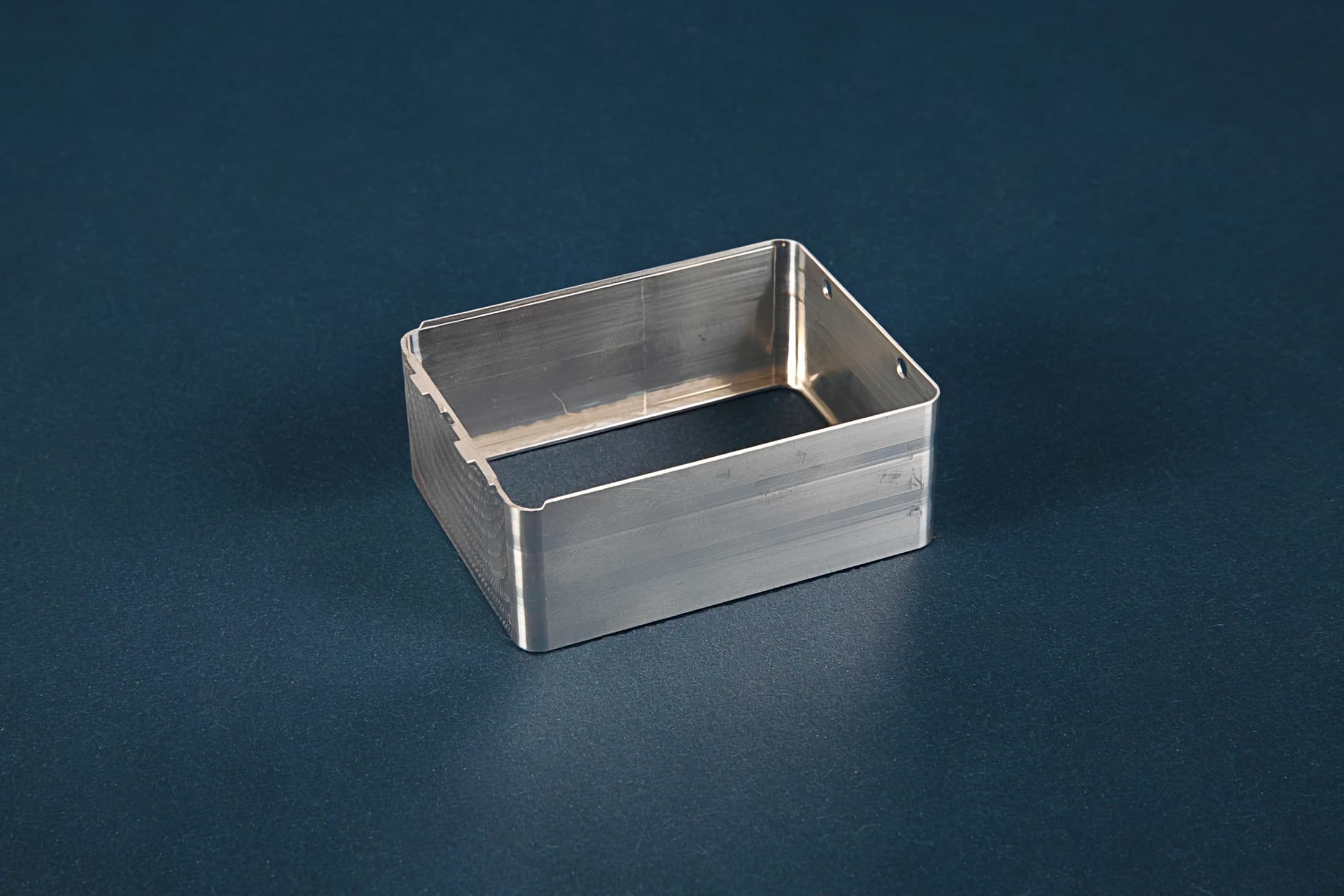 Rectangular frame on a dark blue background